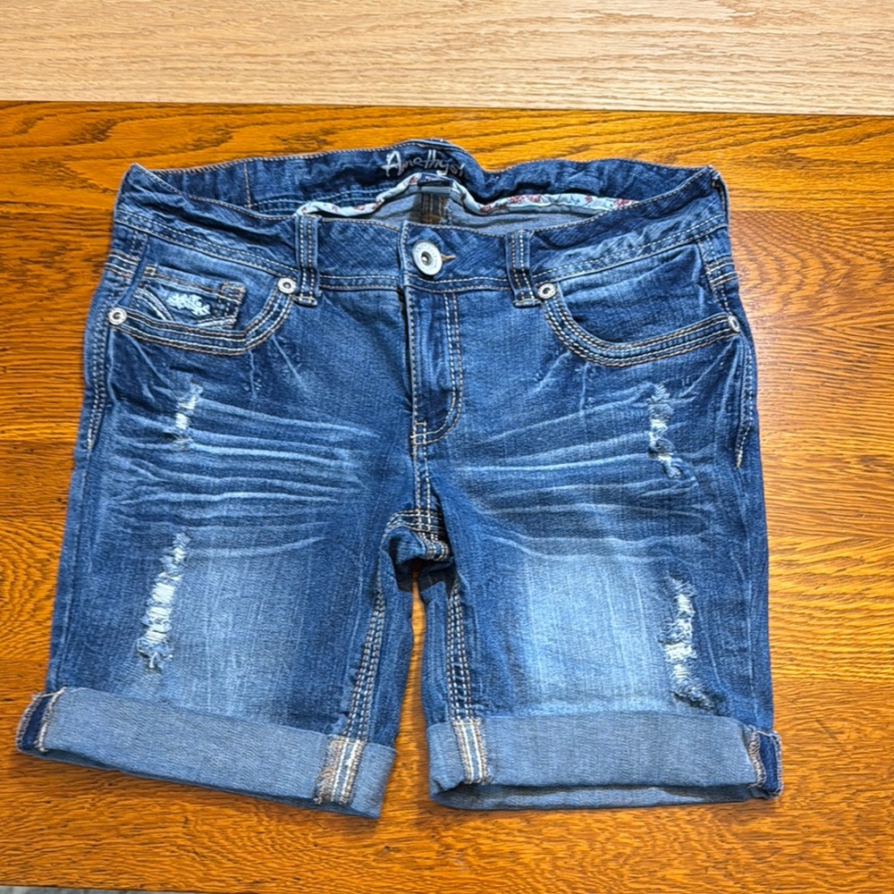 COPY - Amethyst Distressed Denim Shorts. Size 11
